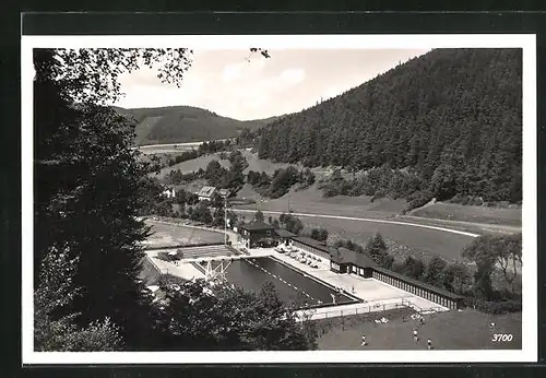 AK Leutenberg i. Thür., Freibad im Ilmtal