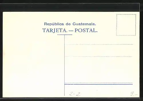 Lithographie Briefmarken von Guatemala, Wappen mit Papagei
