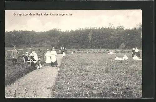 AK Schwarzenbek, Frauen im Park des Genesungsheim