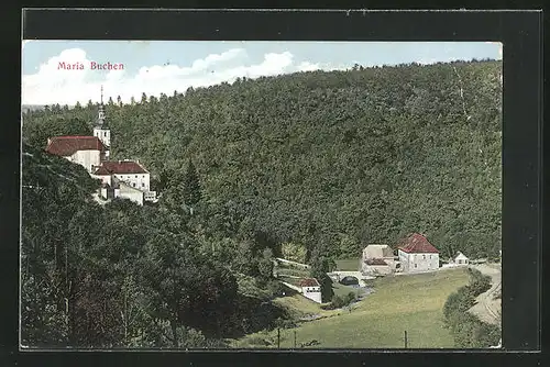 AK Maria Buchen, die Kirche am Hang