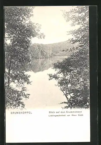 AK Brunskoppel, Blick auf den Krummensee