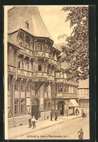 AK Goslar i. Harz, Haus in der Marktstrasse No. 1