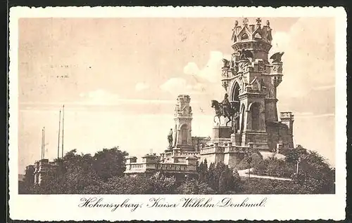 AK Hohensyburg, am Kaiser Wilhelm-Denkmal
