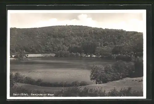 AK Daun in der Eifel, Partie an der Gemündener Maar