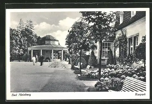 AK Bad Meinberg, Pavillon im Kurpark