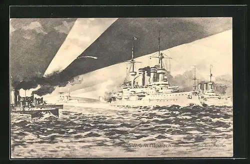AK S. M. S. Wittelsbach, Kriegsschiff
