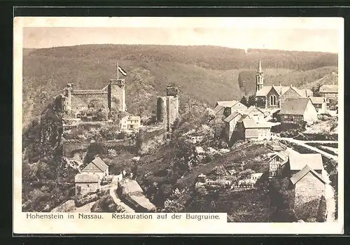 AK Hohenstein in Nassau, Restaurant auf der Burgruine