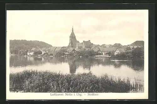 AK Mölln i. Lbg., Stadtsee mit Ortsansicht