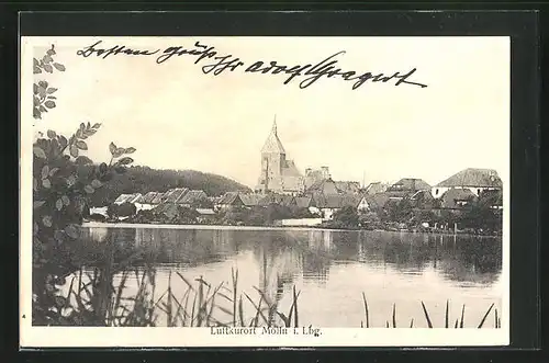 AK Mölln i. Lbg., Stadtsee mit Ortsansicht
