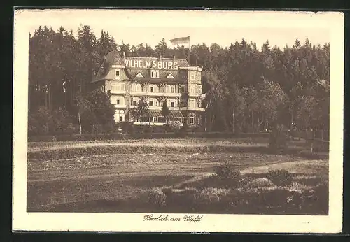 AK Bad Berka, Hotel und Pension Wilhelmsburg am Ehrenhain