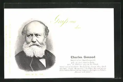 AK Porträtbild von Charles Gounod