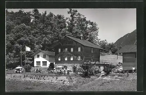 AK Leissigen am Thunersee, Ferienheim der Pilgermission St. Chrischona Meielisalp