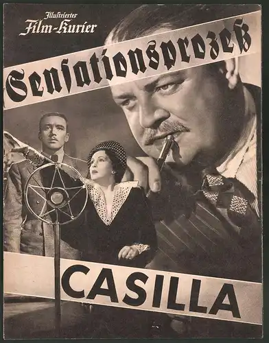 Filmprogramm IFK Nr. 2974, Sensationsprozess Casilla, Heinrich George, Jutta Freybe, Regie: Eduard von Borsody