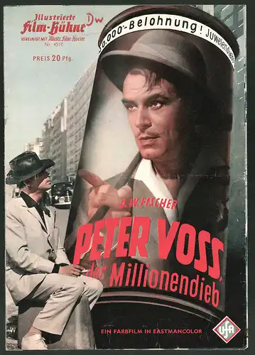 Filmprogramm IFB Nr. 4510, Peter Voss der Millionendieb, O. W. Fischer, Ingrid Andree, Regie: Wolfgang Becker