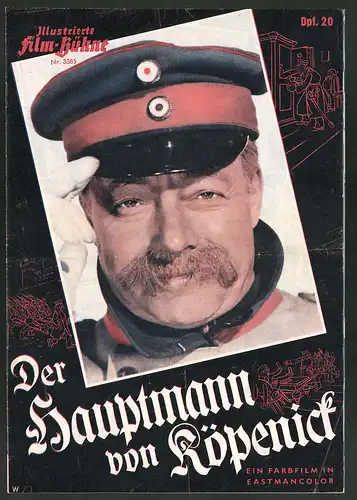 Filmprogramm IFB Nr. 3385, Der Hauptmann von Köpenick, Heinz Rühmann, Hannelore Schroth, Regie: Helmut Käutner