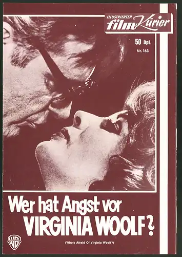 Filmprogramm IFK Nr. 163, Wer hat Angst vor Viginia Woolf?, Elizabeth Taylor, Richard Burton, Regie: Mike Nichols