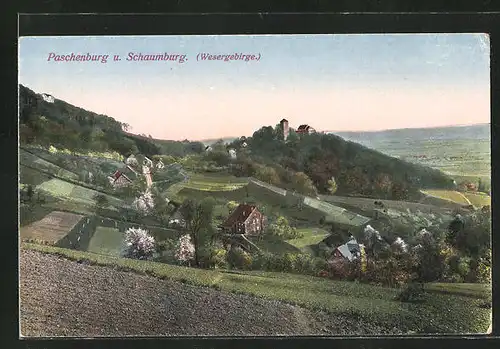 AK Paschenburg, Blick auf Schaum- und Paschenburg