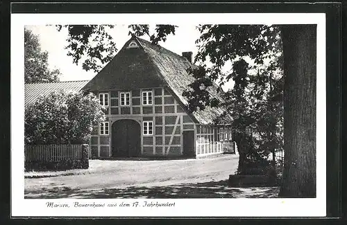 AK Marxen, Bauernhaus aus dem 17. Jahrhundert