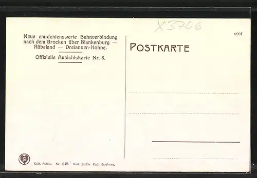 AK Schierke, Ortspartie mit Kirche