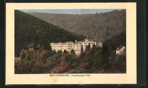 AK Bad Harzburg, Hotel Harzburger Hof aus der Vogelschau