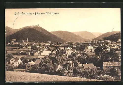 AK Bad Harzburg, Blick vom Schützenhaus