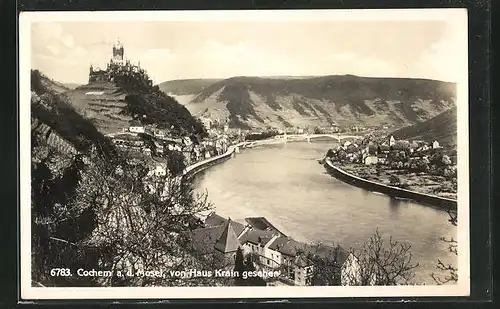 AK Cochem /Mosel, Ort von Haus Krain gesehen