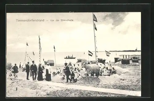 AK Timmendorferstrand, Strand mit Strandkörben