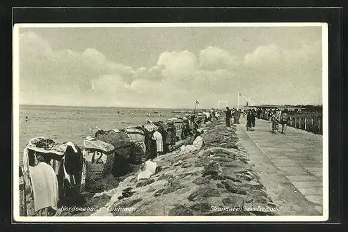 AK Cuxhaven, Strandleben beim Freibad