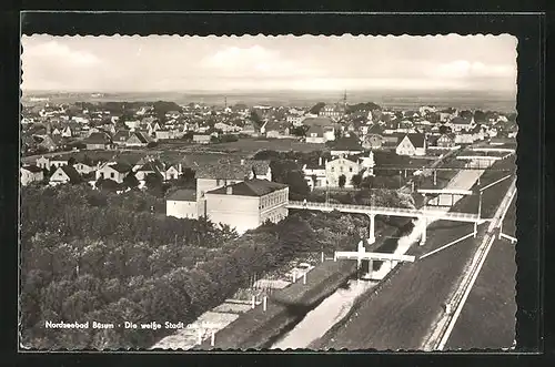 AK Büsum, Teilansicht aus der Vogelschau