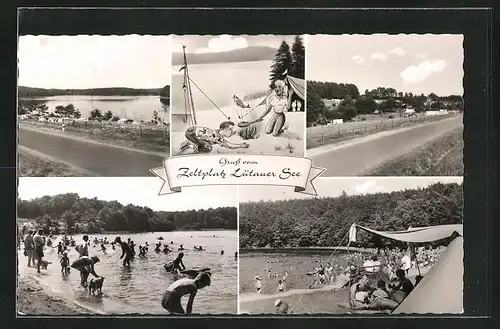 AK Mölln, Zeltplatz Lütauer See, Mehrfachansicht