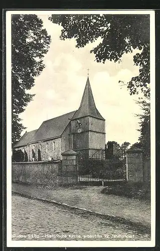 AK Gudow i. Lbg., Historische Kirche
