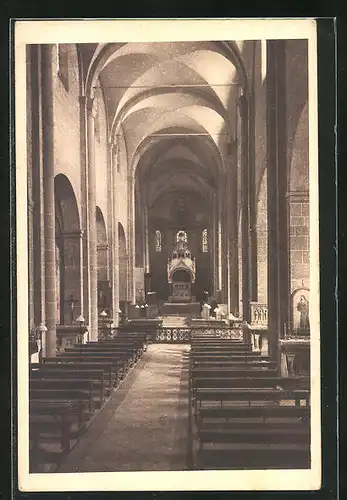 AK Maria Laach, Innenansicht der Abteikirche mit Blick zum Kaiseraltar