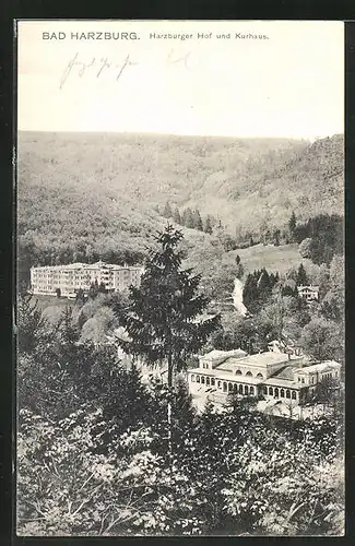 AK Bad Harzburg, Hotel Harzburger Hof und Kurhaus