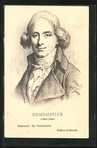 Künstler-AK Charles Denizard (Orens): Demoustier, 1760-1801