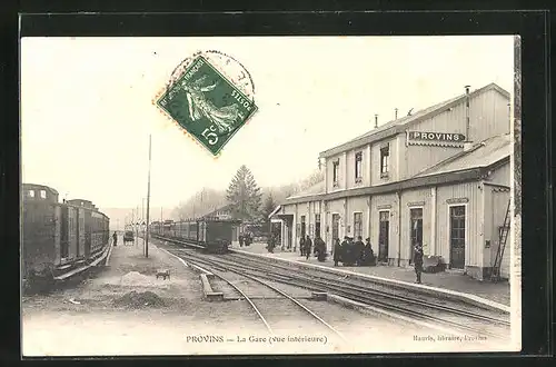 AK Provins, La Gare, Vue intérieure