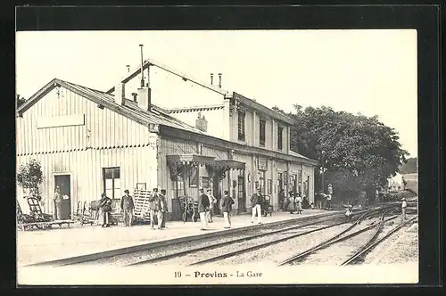 AK Provins, La Gare, Bahnhof