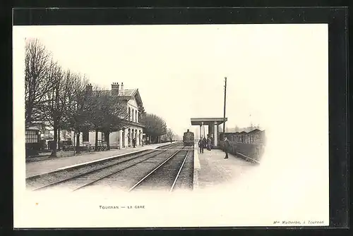 AK Tournan, La Gare, Bahnhof