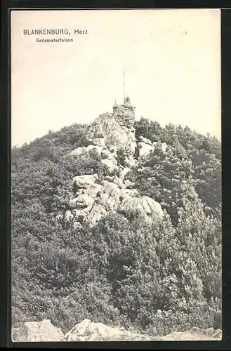 AK Blankenburg /Harz, Grossvaterfelsen