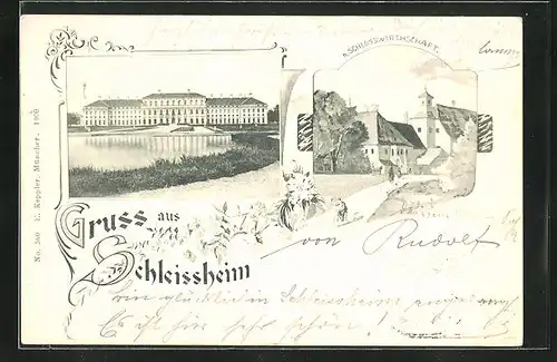 AK Schleissheim, Schloss und Schlosswirtschaft