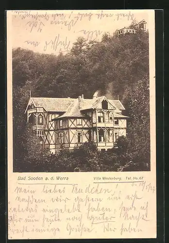 AK Bad Sooden /Werra, Hotel-Pension Villa Westerburg