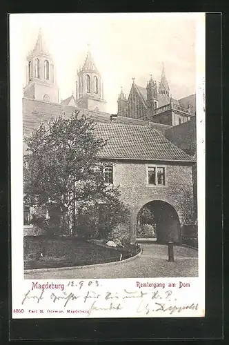 AK Magdeburg, Remtergang am Dom