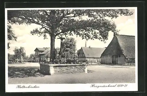 AK Kaltenkirchen, Kriegerdenkmal 1870-71
