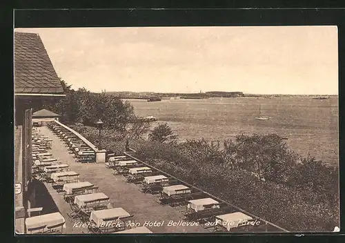 AK Kiel, Förde vom Hotel Bellevue gesehen