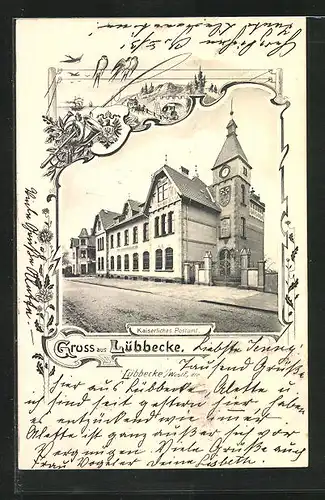 AK Lübbecke /Westf., Kaiserliches Postamt