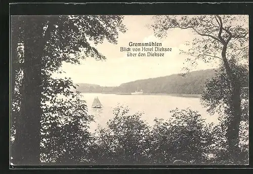 AK Gremsmühlen, Blick vom Hotel Dieksee über den Dieksee