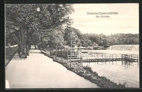 AK Malente-Gremsmühlen, Promenade am Dieksee