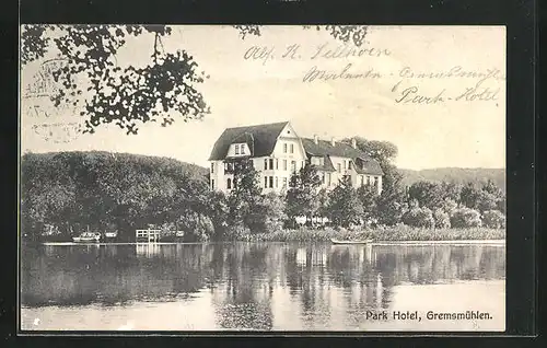 AK Gremsmühlen, Blick zum Park Hotel