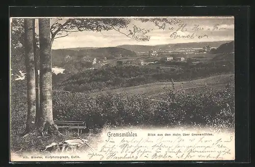 AK Gremsmühlen, Blick aus dem Holm über Gremsmühlen