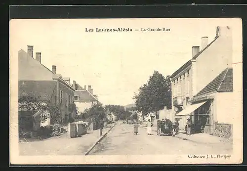 AK Les Laumes-Alésia, La Grande-Rue