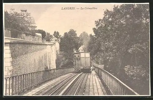 AK Langres, La Crémaillère, Bergbahn